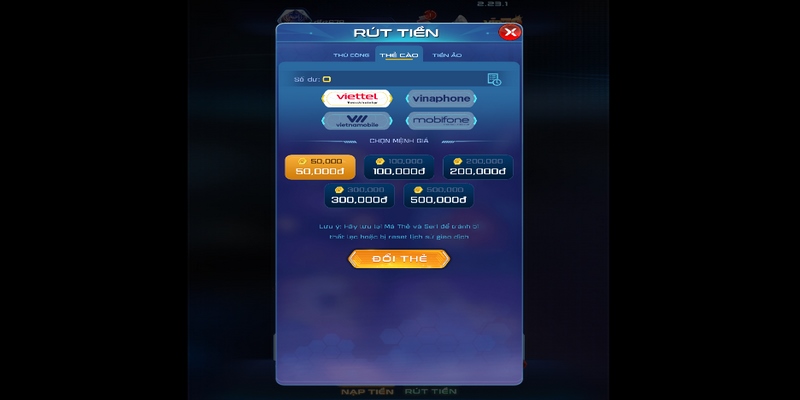 Cách cho hội viên thanh toán thưởng qua thẻ cào